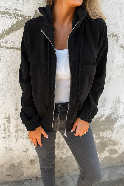 Urban Soft – Stylische Kapuzenjacke aus Cord