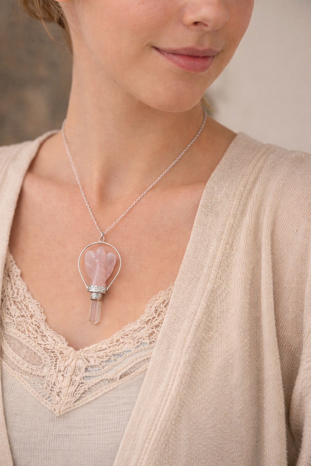 Rose Quartz Angel Pendulum – Find Clarity & Positive Energy