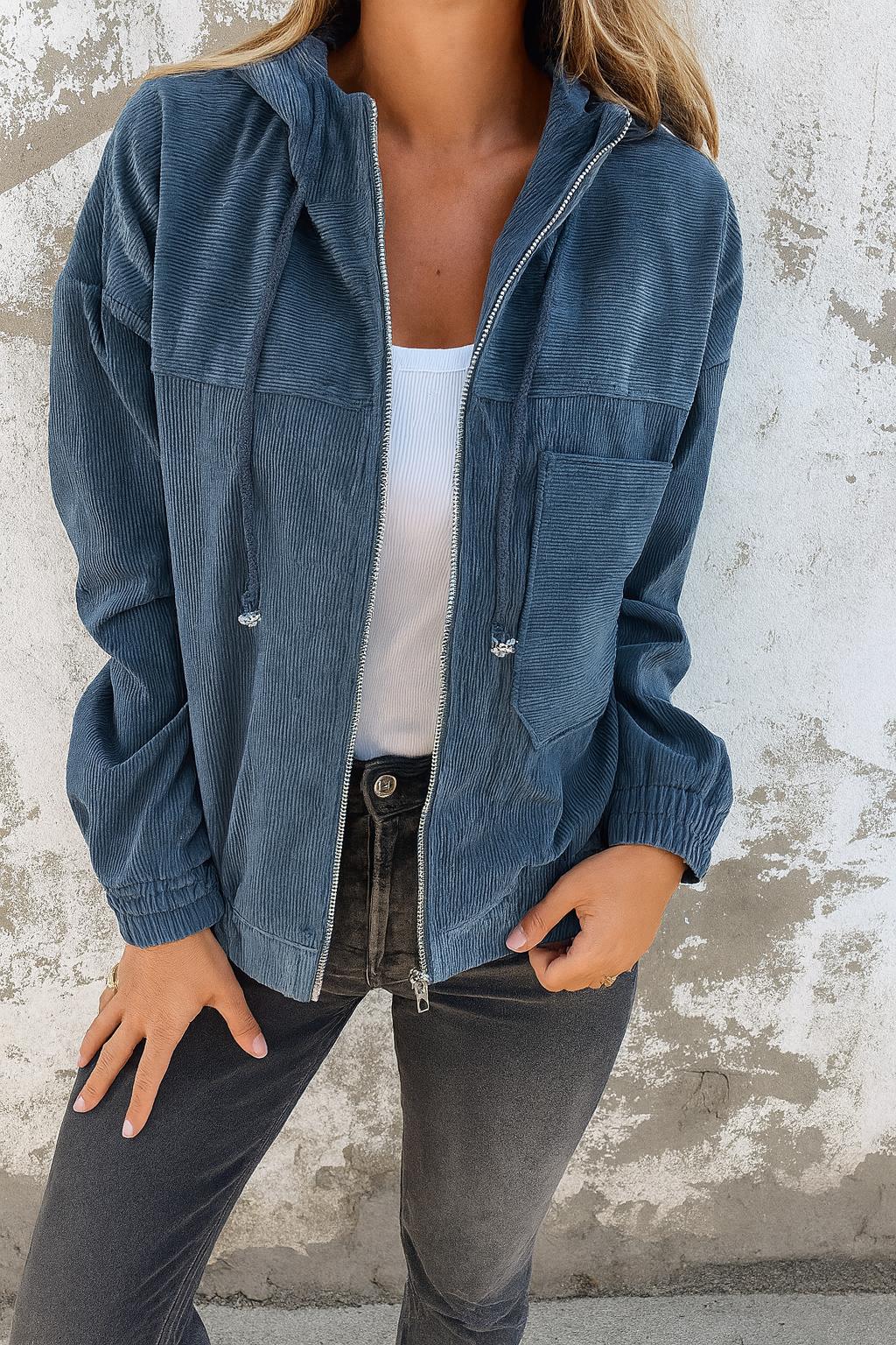 Urban Soft – Stylische Kapuzenjacke aus Cord