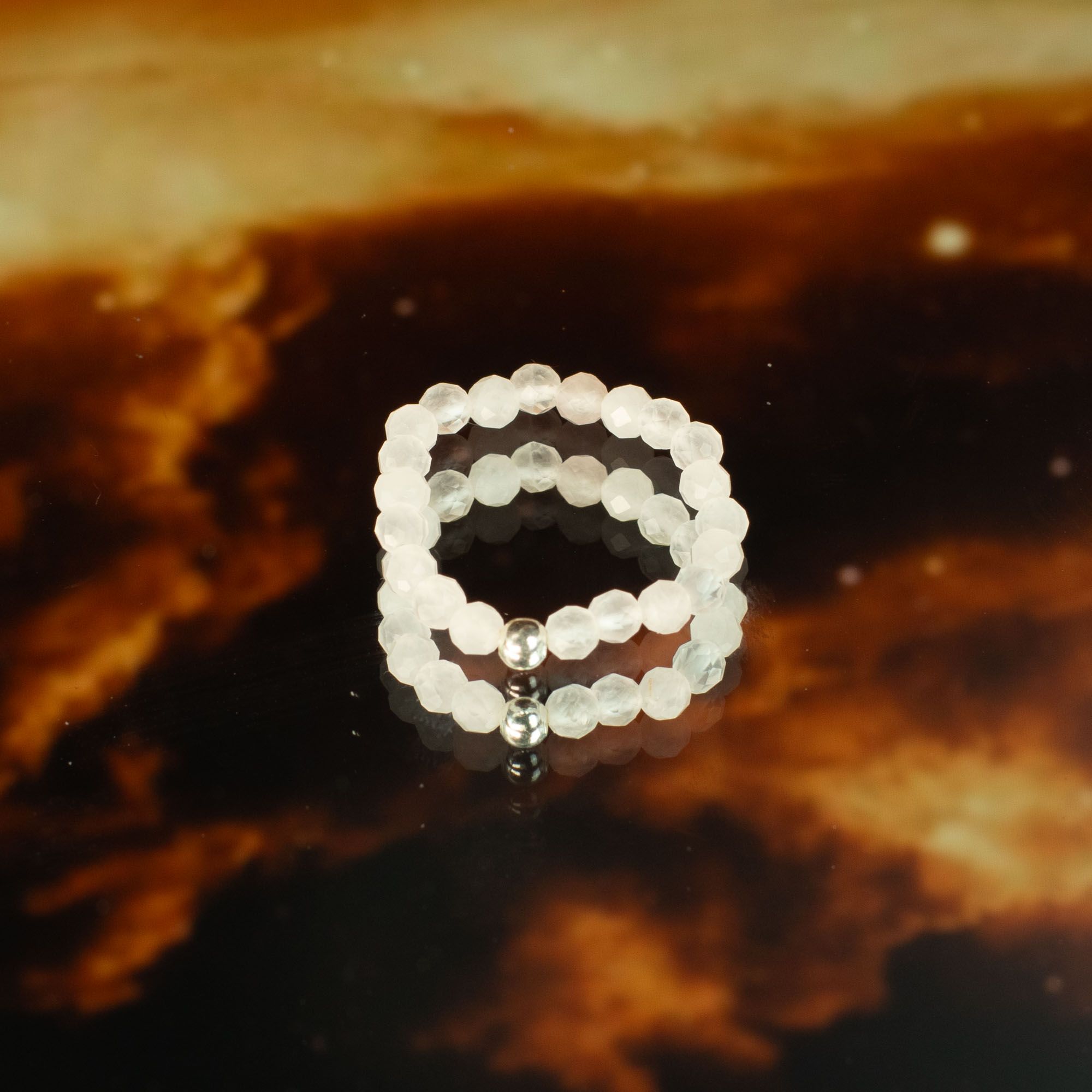 Aura Gemstone Ring Set