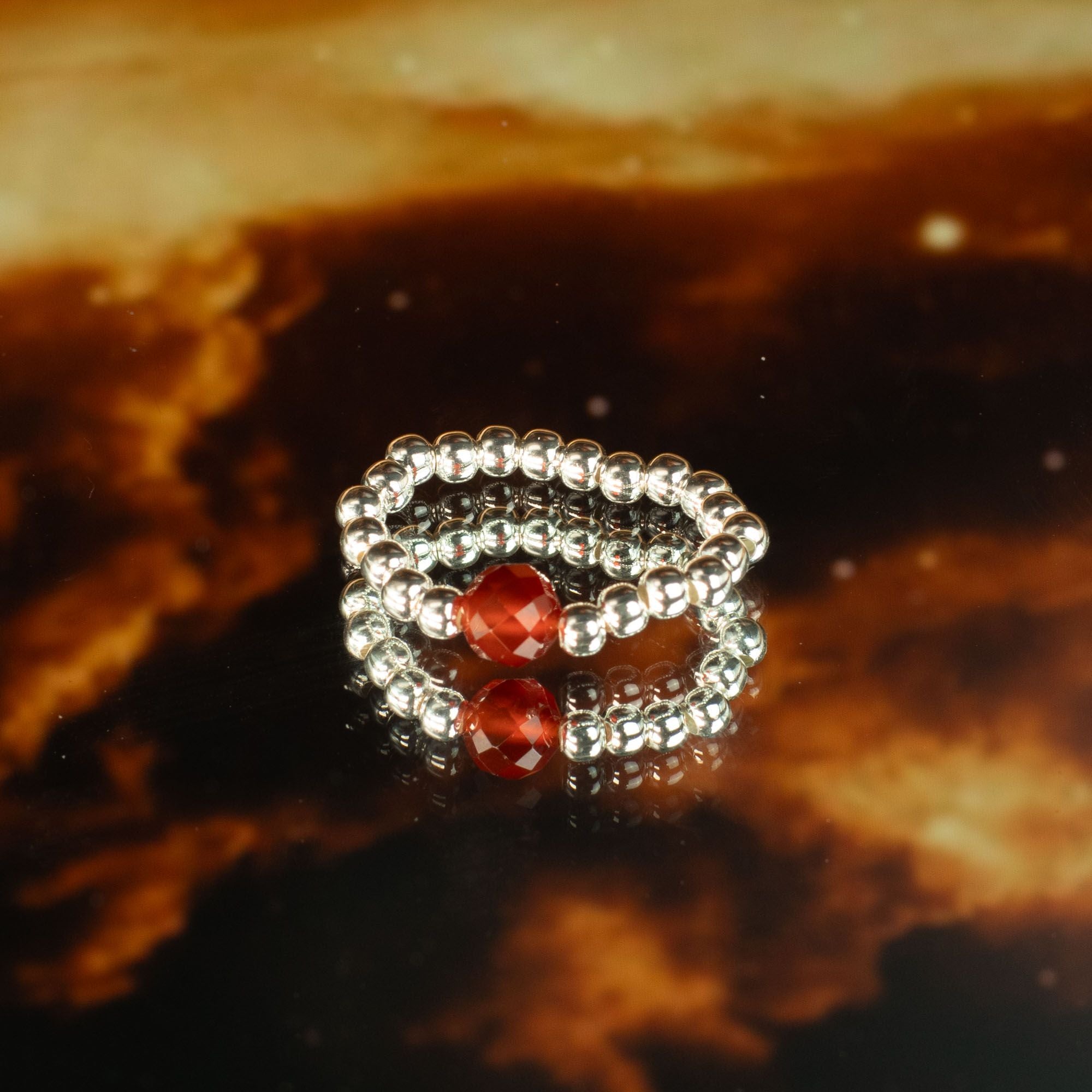 Aura Gemstone Ring Set
