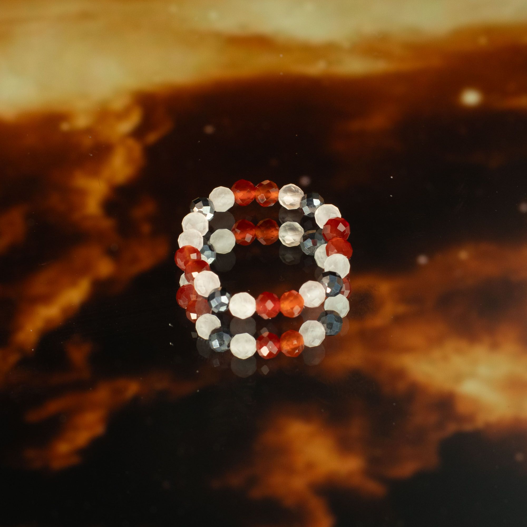 Aura Gemstone Ring Set