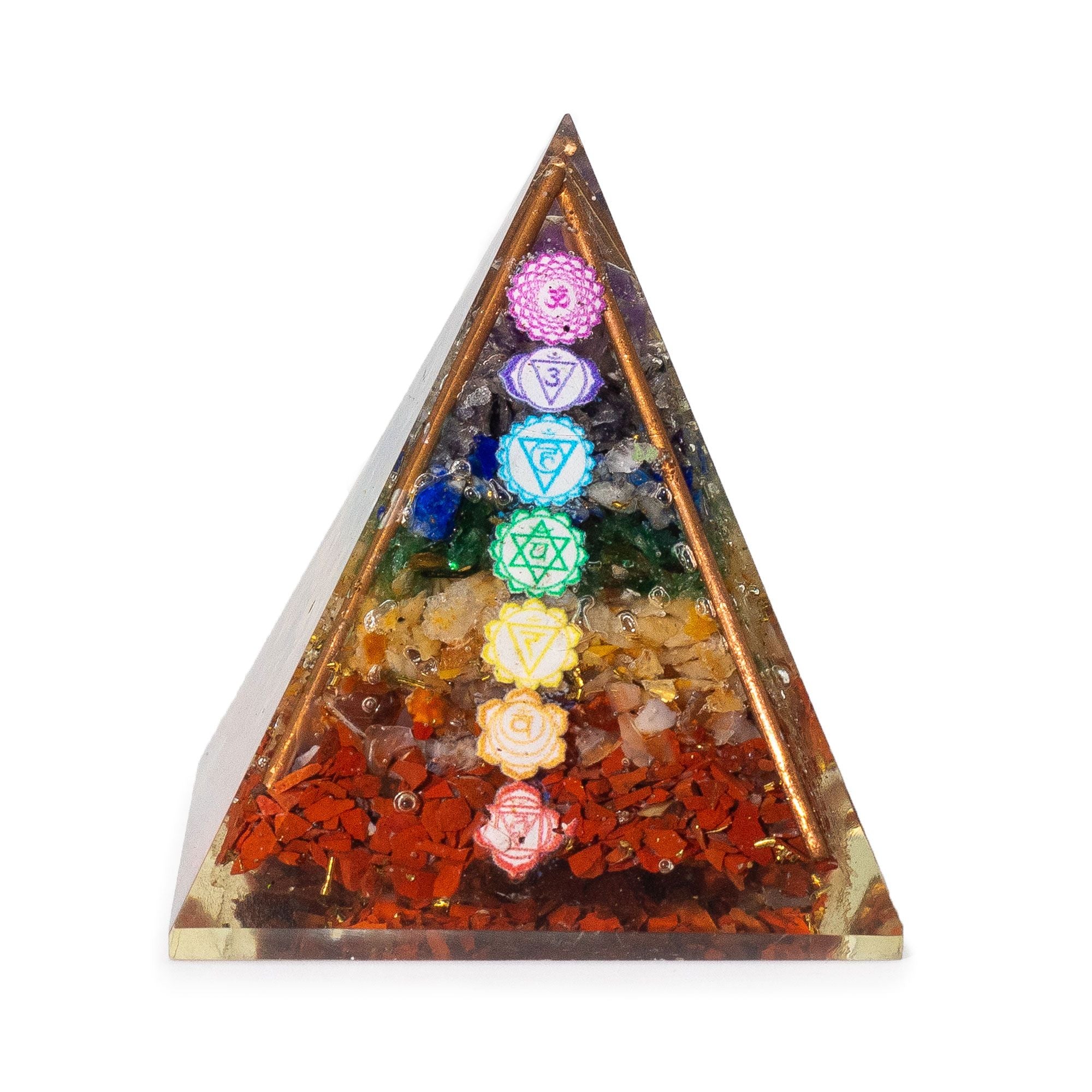 🔺 7 Chakra Orgone Pyramid – Energy Balance & Positive Vibes