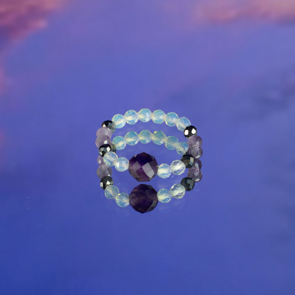 Aura Gemstone Ring Set