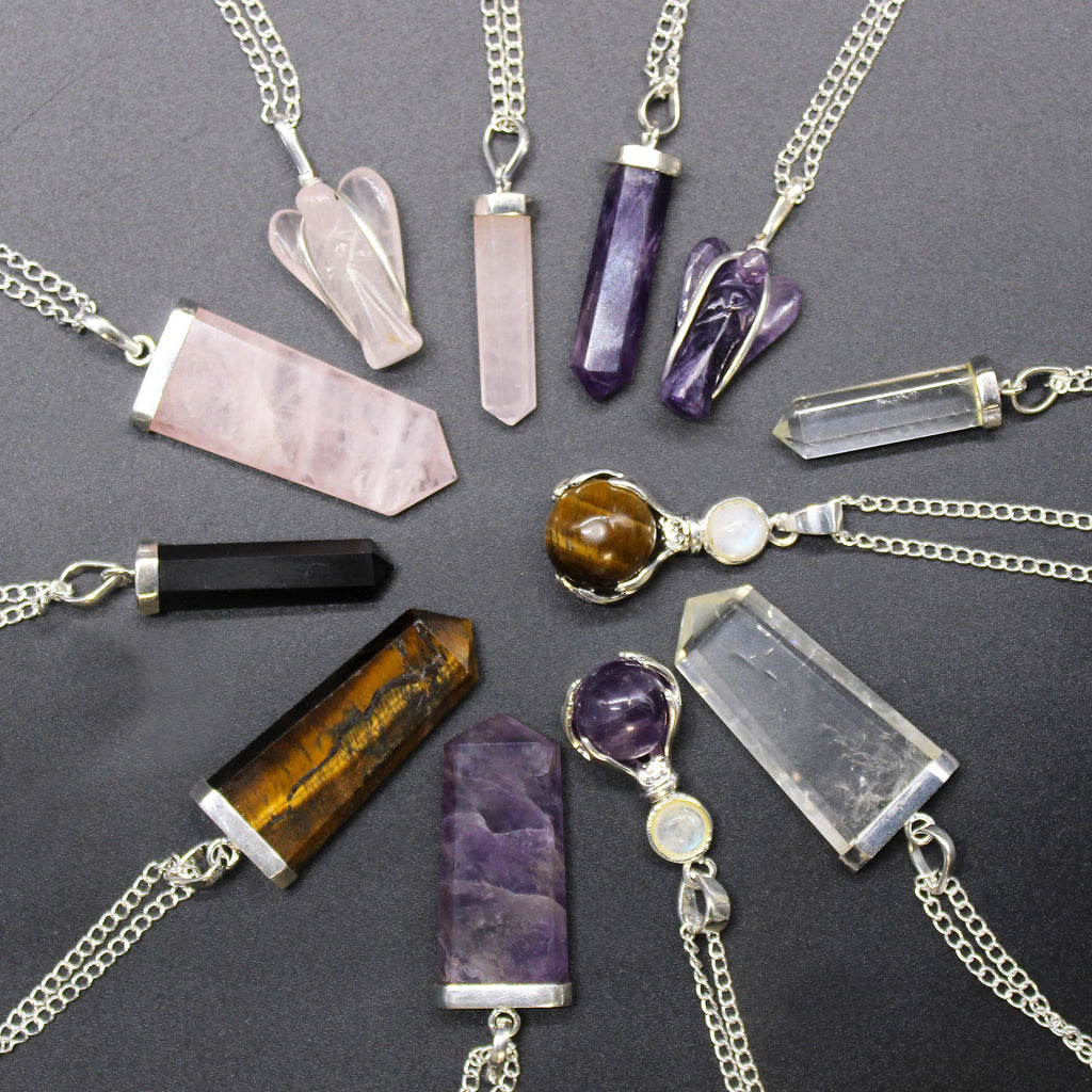 💗 Rose Quartz Angel Pendant – Carry Love & Protection
