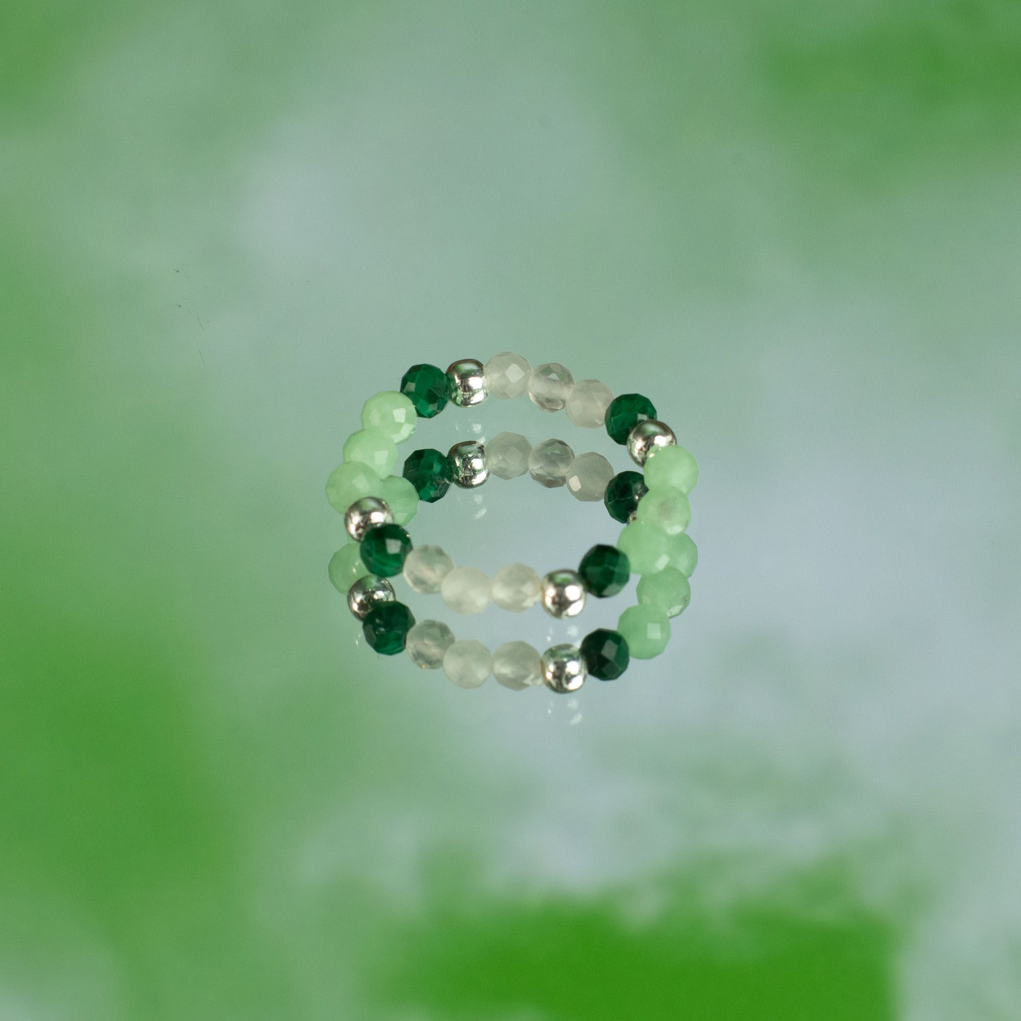 Aura Gemstone Ring Set