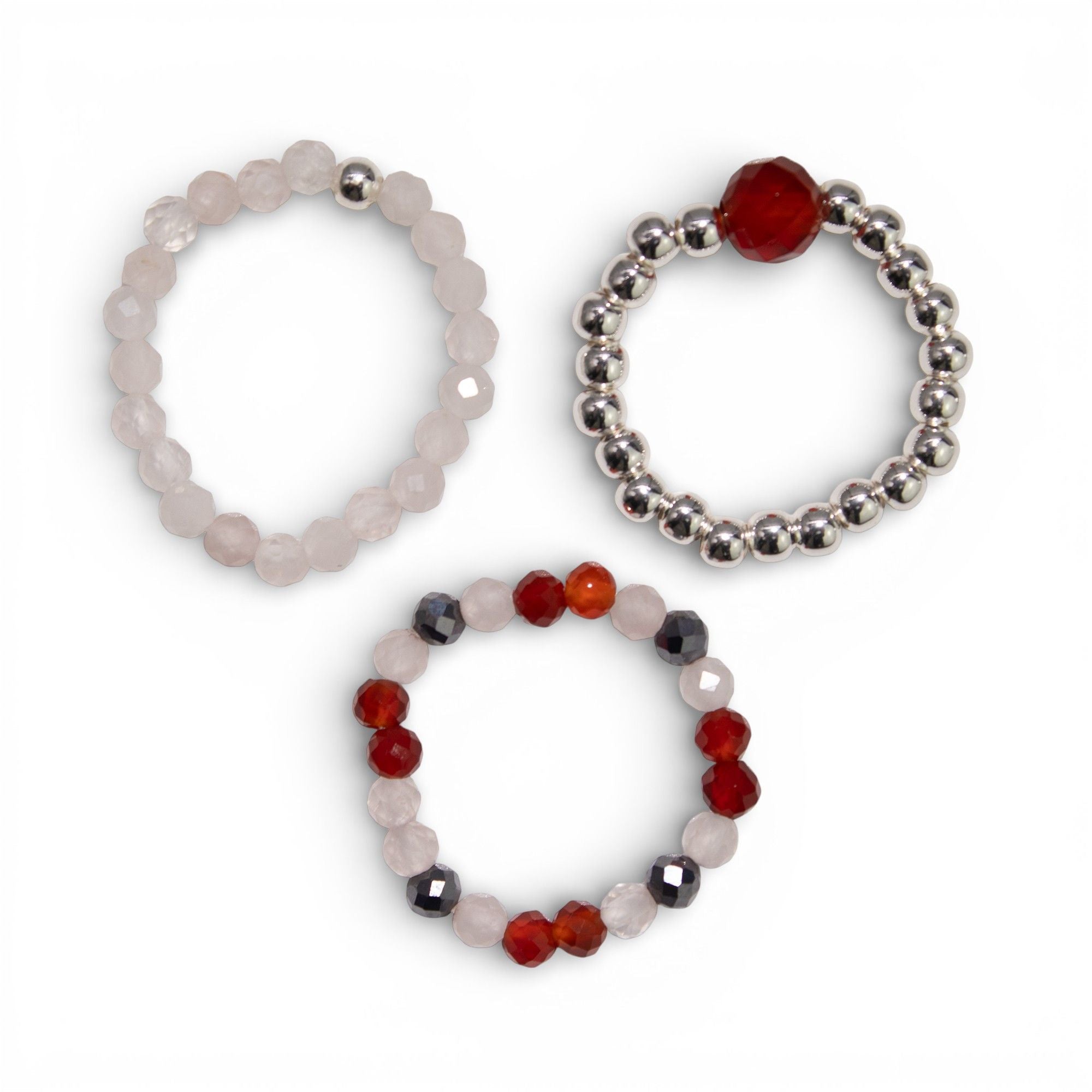 Aura Gemstone Ring Set