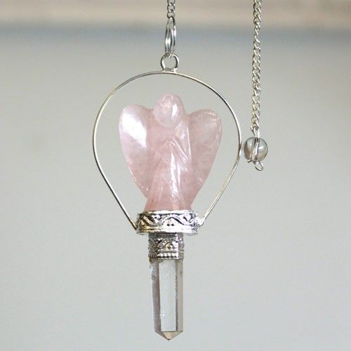 Rose Quartz Angel Pendulum – Find Clarity & Positive Energy