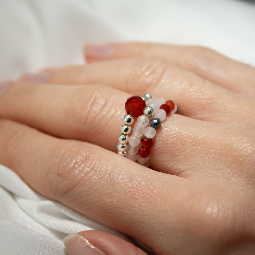 Aura Gemstone Ring Set