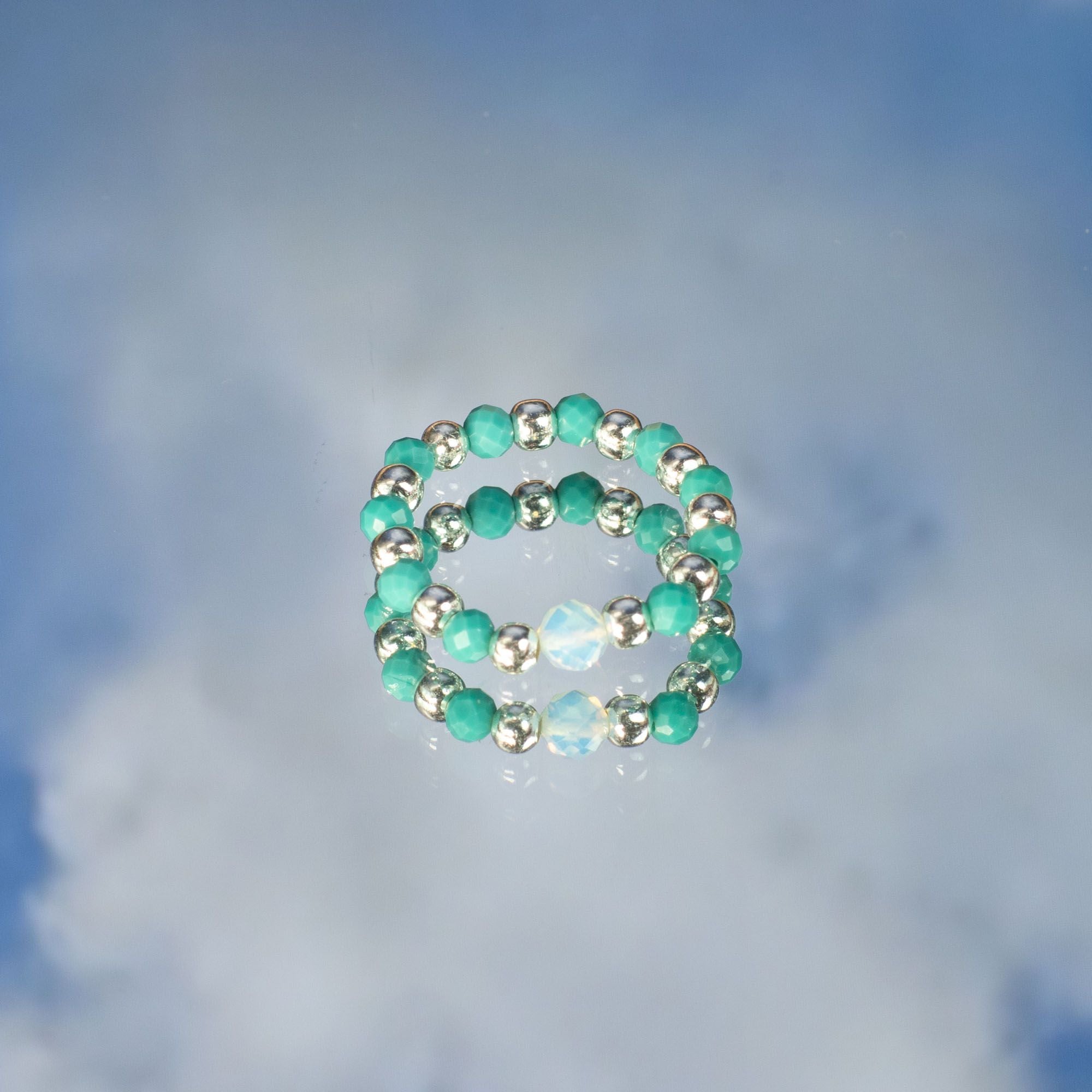 Aura Gemstone Ring Set